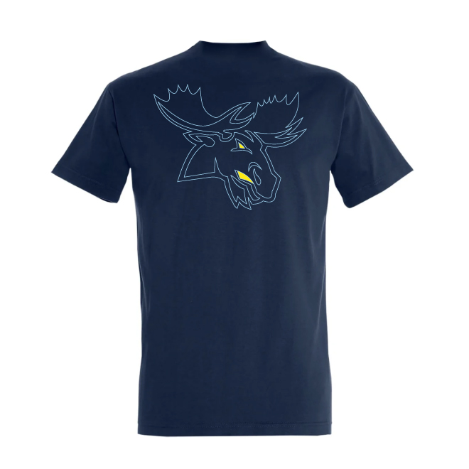 Rückseite "Nordberliner Elch", Navy Blue, beidseitig bedruckt