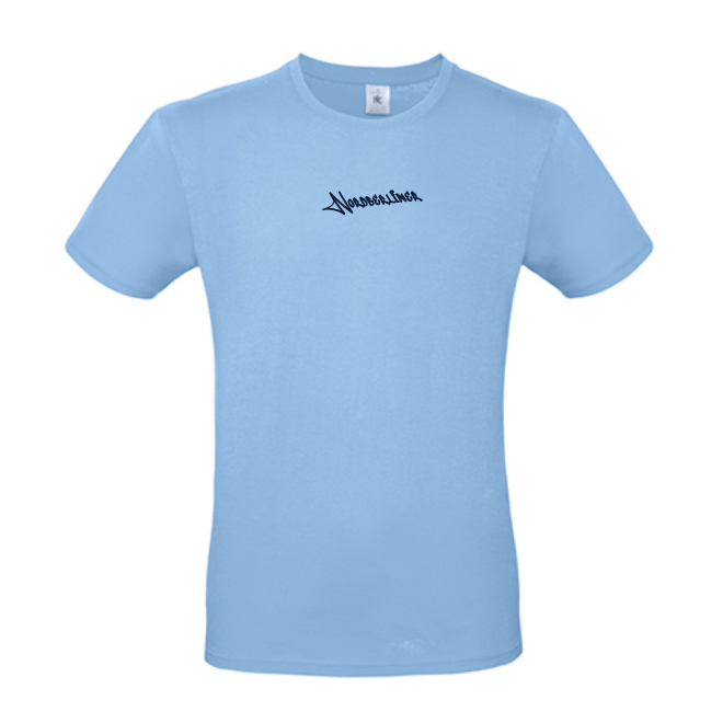 Vorderseite "Nordberliner Elch", skyblue, beidseitig bedruckt